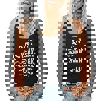 Logo Blanc Anti Sadgirl Avant Arrière Débardeur pour femme - Cadeauxyz