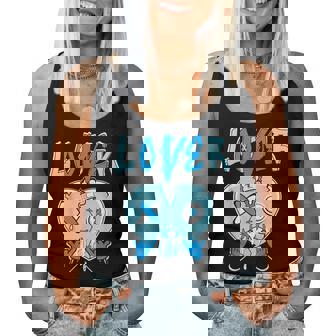 Loser Lover Light Blue Drip Heart Matching Outfit Women Women Tank Top - Thegiftio