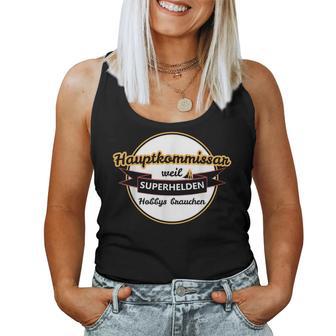 Main Commissioner Police Head Commissioner Tank Top Frauen - Geschenkecke