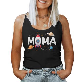 Mama Of The Birthday Boy Space Astronaut 1St Birthday Family Women Tank Top - Monsterry