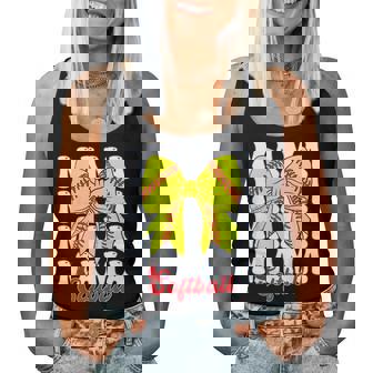 Mama Softball Coquette Bow Game Day Softball Women Tank Top - Thegiftio