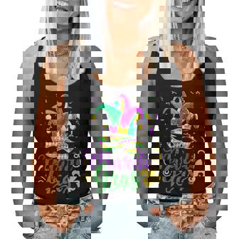 Mardi Gras 2025 S Girls Mask Beads New Orleans Party Women Tank Top | Mazezy