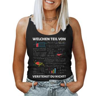 Math Teacher Algebra Maths Saying Tank Top Frauen - Geschenkecke