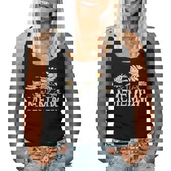 Meemaw Floral Chamomile Mother's Day Meemaw Women Tank Top - Seseable