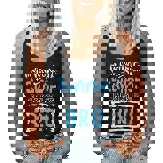 Mi Corredor Favorito Me Llama Hermano Camiseta sin mangas para mujer - Regaloses