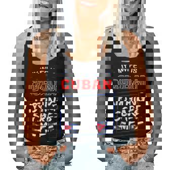 Mi Esposa Es Cubana Nada Me Asusta Bandera De Cuba Marido Camiseta sin mangas para mujer - Regaloses