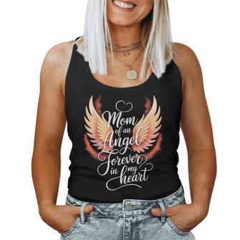 Mom Of An Angel Mother's Day Heaven Angel Infant Loss Memory Women Tank Top - Thegiftio UK