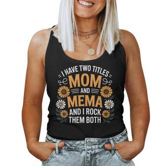 Mom And Mema Floral Women Tank Top - Thegiftio UK