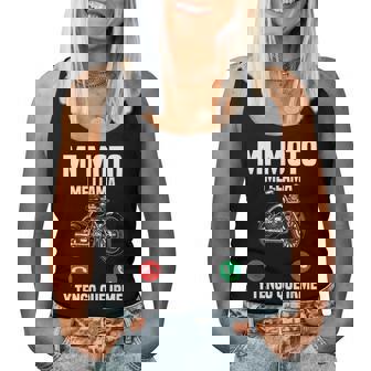 Motero Divertido Motorista Mi Moto Me Llama Y Tengo Que Irme Camiseta sin mangas para mujer - Regaloses