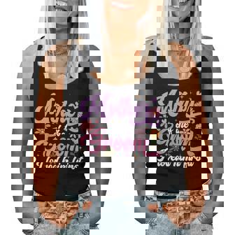 Mother Of The Groom I Loved Him First Mama Women Tank Top - Thegiftio UK