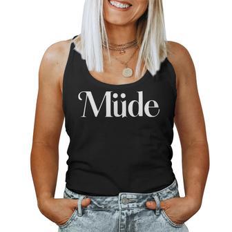 Müde-Mumu Pyjamas Müde Pyjamas Tank Top Frauen - Geschenkecke