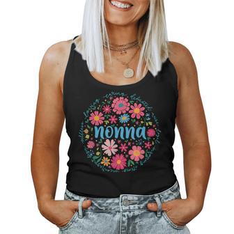 Nonna For Grandma Wildflower Floral Women Women Tank Top - Thegiftio UK