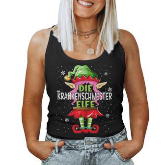 Nurse Elf Christmas Family Christmas Tank Top Frauen - Geschenkecke