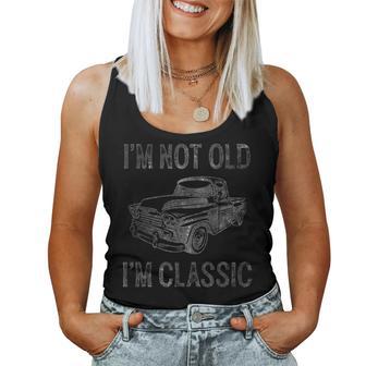 Old And Classic Vintage Truck For Women Women Tank Top - Thegiftio UK