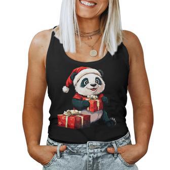 Pandas Christmas Tank Top Frauen - Geschenkecke