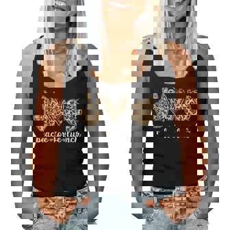 Peace Love Lunch Lady Cafeteria Worker Women Tank Top - Seseable