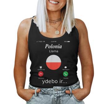 Polonia Llama Ydebo Ir… Polonia Camiseta sin mangas para mujer - Regaloses