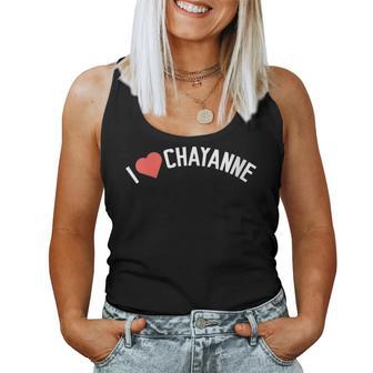 Primer Nombre Chayanne Regalo I Love Chayanne Cuello Camiseta sin mangas para mujer - Regaloses