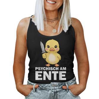 Psychisch Am Ente Crazy Duck Party Tank Top Frauen - Geschenkecke