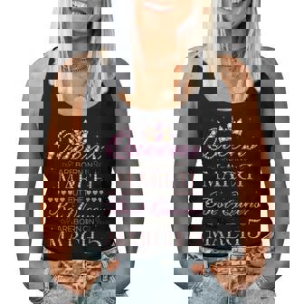 Queens Are Born In March Best Queens Are Born On Mars 5 Débardeur pour femme - Cadeauxyz