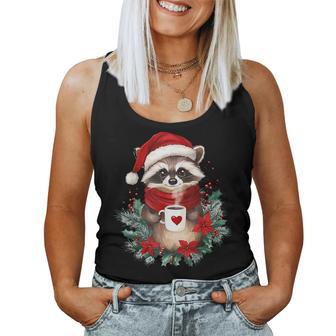 Raccoon Coffee Children Christmas Raccoon Tank Top Frauen - Geschenkecke