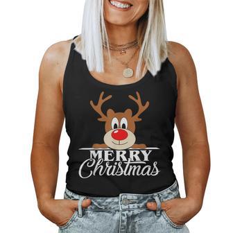 Reindeer Cute Christmas Jumper Cute Women's Tank Top Frauen - Geschenkecke