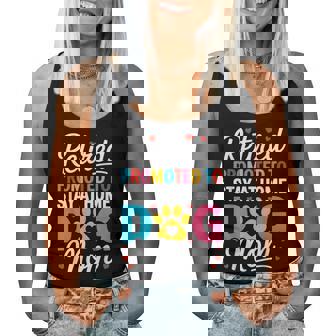 Retired Dog Mom Retirement Dog Lover Mama Women Tank Top - Thegiftio