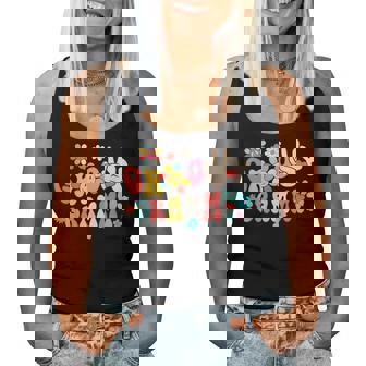 Retro Groovy Grammy Family Matching Mother's Day Women Tank Top - Thegiftio
