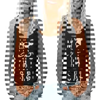 Retro My Heart Is On That Stage Dance Mom Mother's Day Women Tank Top | Mazezy