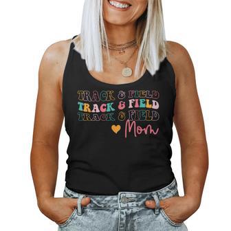 Retro Track And Field Mom Sports Running Mother’S Day Women Tank Top - Thegiftio UK