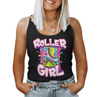 Roller Girl 70S Vintage Roller Skate Seventies Costume Women Tank Top - Thegiftio UK