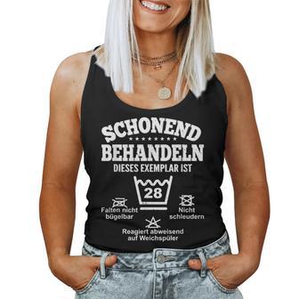 Schonend Behandeln 28 Birthday Man Woman Decoration 28 Years Tank Top Frauen - Geschenkecke