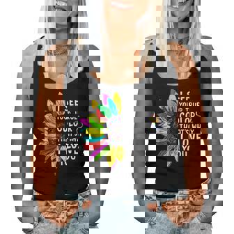 I See Your True Color Infinity Rainbow Neurodiversity Autism Women Tank Top - Monsterry