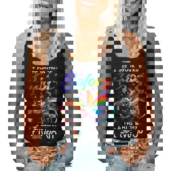 I See Your True Colors Butterfly Infinity Autism Awareness Women Tank Top | Seseable CA