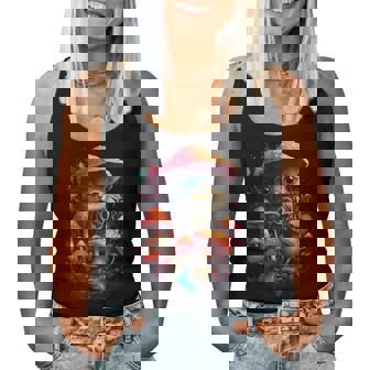 Seta Mushroom Rave Colorido Abstracto Colorido Goa Trance Música Camiseta sin mangas para mujer - Regaloses