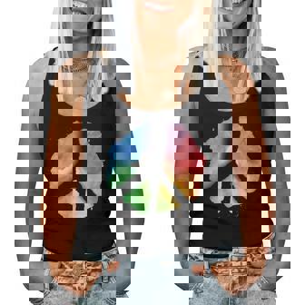 Signe De Paix Aquarelle Arc-En-Ciel Symbole De Paix Minimali Débardeur pour femme - Cadeauxyz