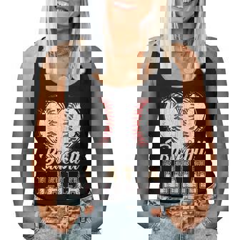 Softball Baseball Lala Heart Leopard Print Mother's Day Women Tank Top - Seseable