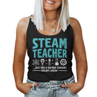 Steam Teacher Más Fresco Que Genial Educativo Camiseta sin mangas para mujer - Regaloses