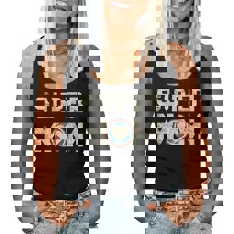 Super Mom Superheroine Mama Mother Heroine Star Sign Women Tank Top | Mazezy