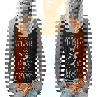 Tie-Dye Cartwheel Quote Gymnastics Cheerleader Gymnast Girl Women Tank Top - Monsterry