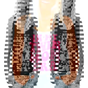 In My Twin Mom Era Groovy Mom Of Twins Mother's Day Women Tank Top | Mazezy