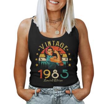 Vintage 1985 40Th Birthday Woman Retro 40 Years Tank Top Frauen - Geschenkecke