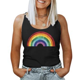 Vintage Rainbow With Beautiful Colourful Colours Love Peace Tank Top Frauen - Geschenkecke