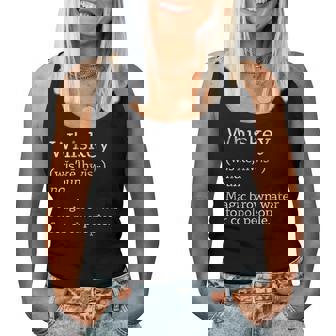 Vintage Whiskey Drinkers Definition Of Whisky Camiseta sin mangas para mujer - Regaloses