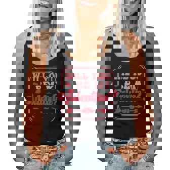 Will You Be My Valentine Valentine's Day Love Women Tank Top - Seseable