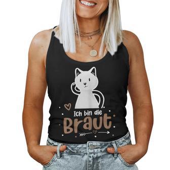 Women's Bridal Hen Night Cat Wedding Tank Top Frauen - Geschenkecke