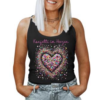 Women's Confetti In Heart Tank Top Frauen - Seseable