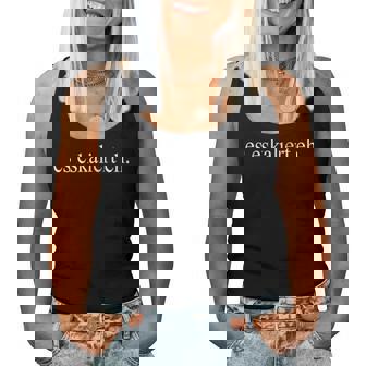 Women's Es Eskaliert Eh For Techno Party Apres Ski With-Neck Tank Top Frauen - Seseable