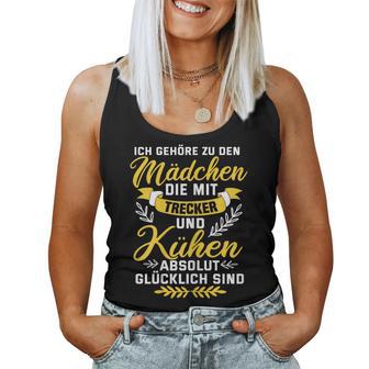 Women's Farmer Farmer Saying Tractor And Cows Girls Tank Top Frauen - Geschenkecke