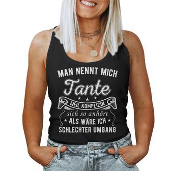 Women's Man Nennt Mich Aunt Aunt Relationship Saying Tank Top Frauen - Geschenkecke